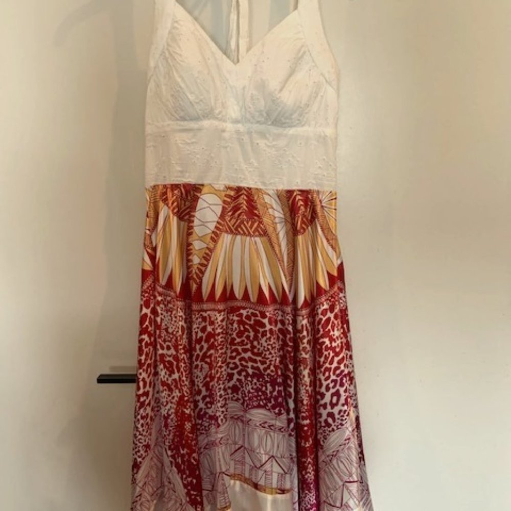 Sangria Halter Handkerchief Dress Size M